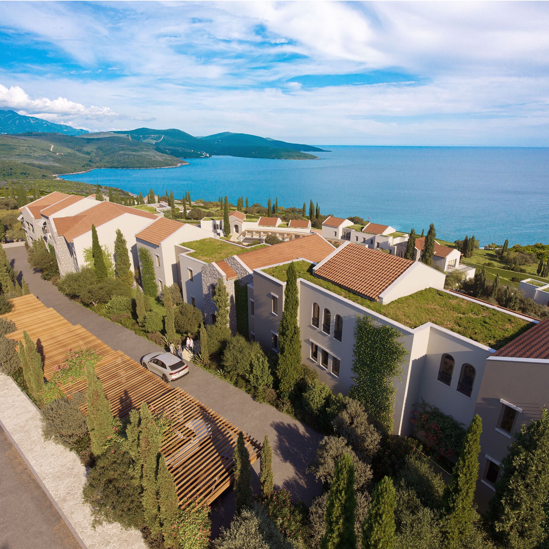 Dvosoban apartman sa pogledom na golf i more – 118 m² + dvoriste 42,92m², Luštica Bay (mogućnost odloženog plaćanja) - Amfora Real Estate