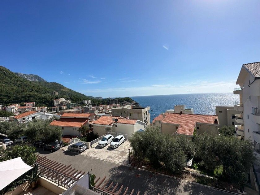 Moderno opremljen jednosoban stan sa spektakularnim pogledom na more,  Pržno, Budva (na duzi period,Dostupan od 01.09)) - Amfora Real Estate