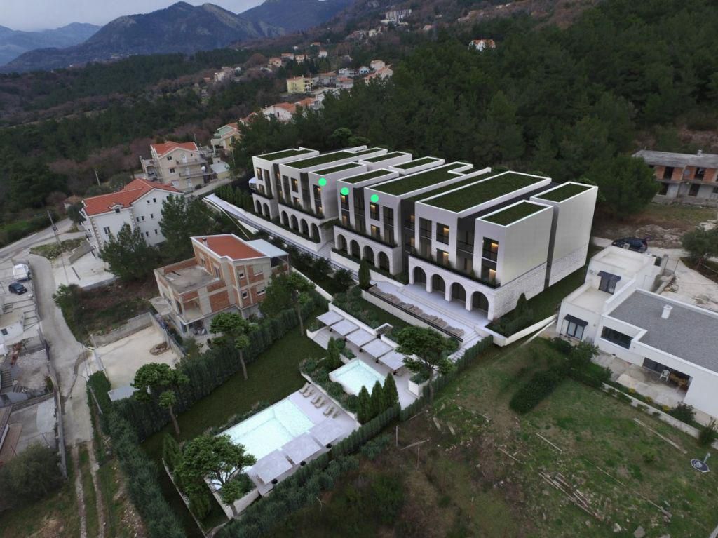 Jednosoban stan 51,19 m² u luksuznom kompleksu sa bazenom i spa centrom – Kavač, Kotor | Bez 3% poreza | Završetak radova leto 2026 | Mogućnost plaćanja kriptovalutama - Amfora Real Estate