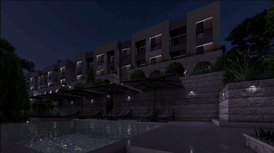 Jednosoban stan 51,19 m² u luksuznom kompleksu sa bazenom i spa centrom – Kavač, Kotor | Bez 3% poreza | Završetak radova leto 2026 | Mogućnost plaćanja kriptovalutama - Amfora Real Estate