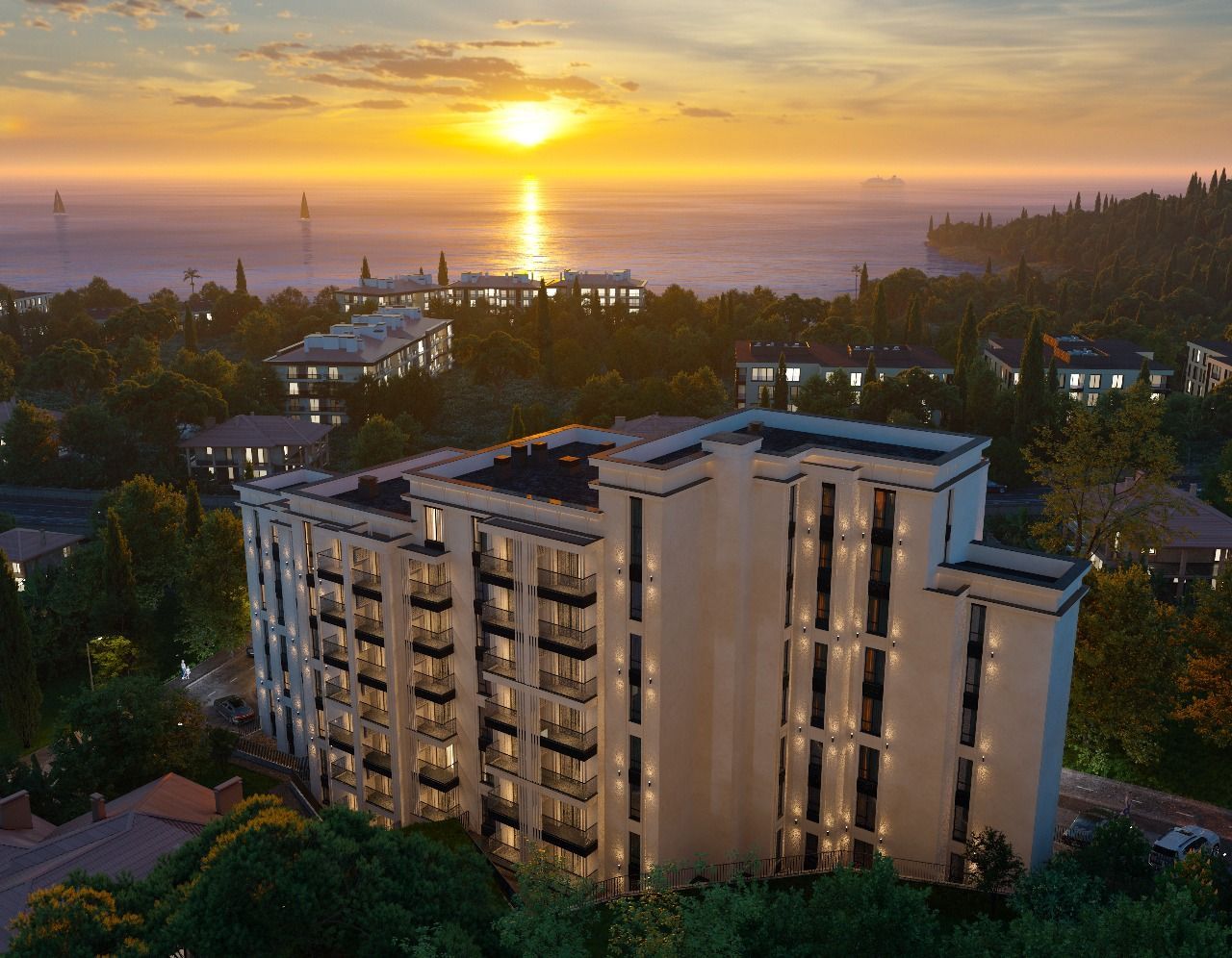 Studio apartman 27.57m² u ekskluzivnom kompleksu u izgradnji, na atraktivnoj lokaciji – Bečići  (Plaćanje na rate) - Amfora Real Estate