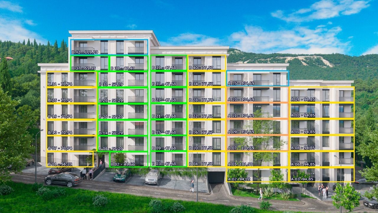 Dvosoban stan 94.85m² sa pogledom na more u ekskluzivnom kompleksu u izgradnji, na atraktivnoj lokaciji – Bečići (Plaćanje na rate) - Amfora Real Estate