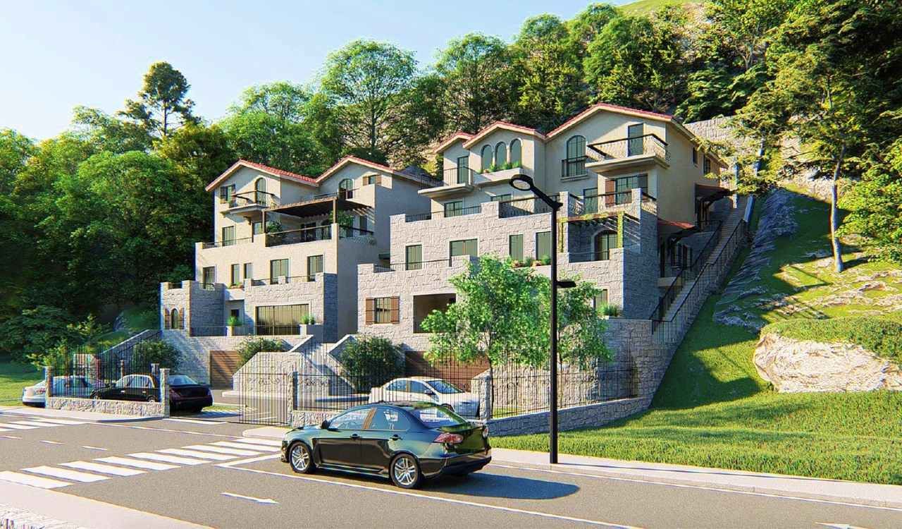 Opatovo, Tivat – luksuzan dvosoban stan 67m² sa terasom od 25m², garažnim mestom i panoramskim pogledom na more u kompleksu sa bazenom - Amfora Real Estate