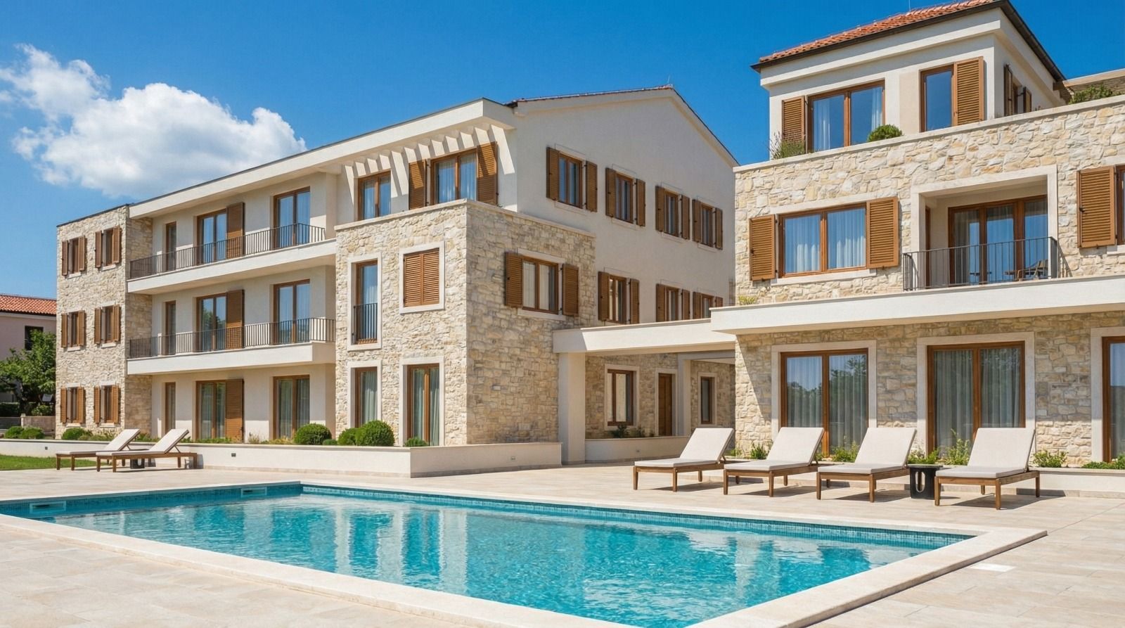 Jednosoban stan 43.06m² u luksuznom kompleksu Palazzo Jaz sa bazenom – Kovačko Polje, Kotor (Mogućnost odloženog plaćanja i kupovine putem hipotekarnog kredita) - Amfora Real Estate
