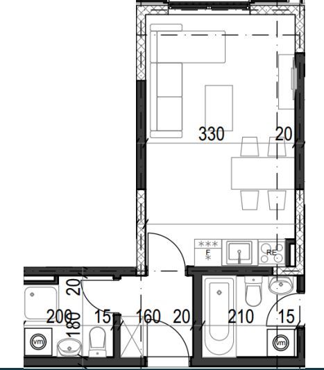 Studio apartman 25.50m² u luksuznom kompleksu Palazzo Jaz sa bazenom – Kovačko Polje, Kotor (Mogućnost odloženog plaćanja i kupovine putem hipotekarnog kredita) - Amfora Real Estate