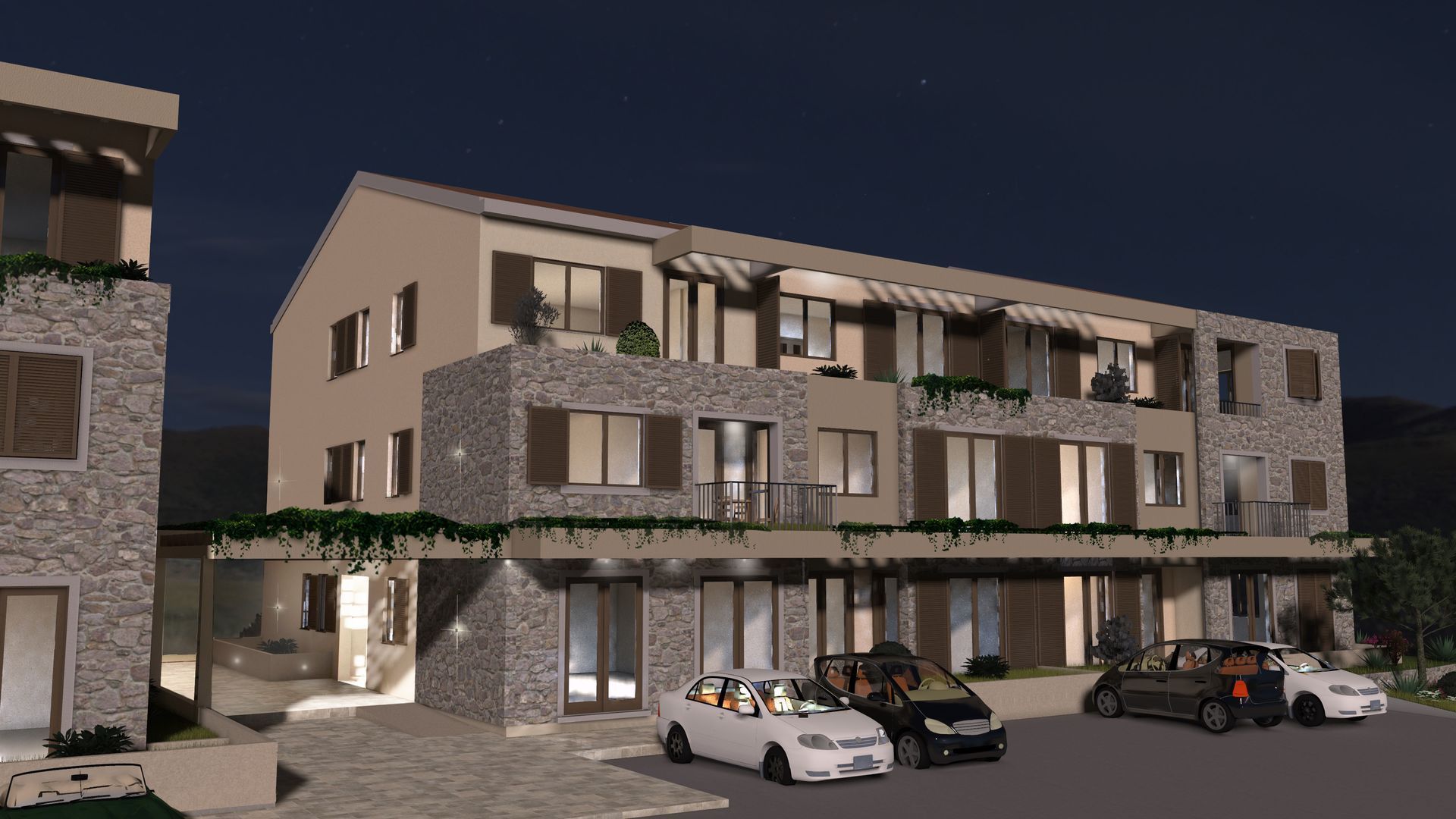 Dvosoban stan 60.69m² u luksuznom kompleksu Palazzo Jaz sa bazenom – Kovačko Polje, Kotor (Mogućnost odloženog plaćanja i kupovine putem hipotekarnog kredita) - Amfora Real Estate