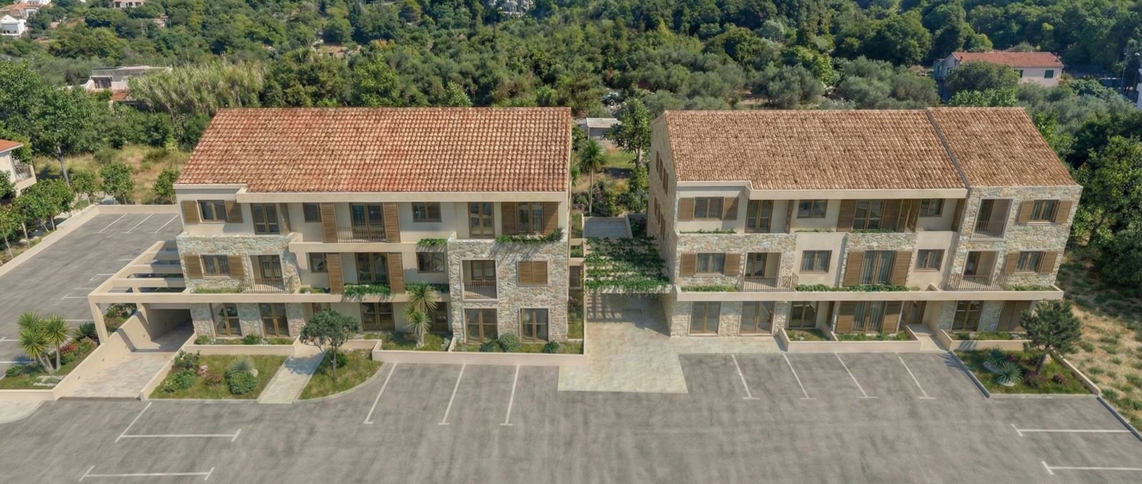 Jednosoban stan 38.41m² u luksuznom kompleksu Palazzo Jaz sa bazenom – Kovačko Polje, Kotor (Mogućnost odloženog plaćanja i kupovine putem hipotekarnog kredita) - Amfora Real Estate