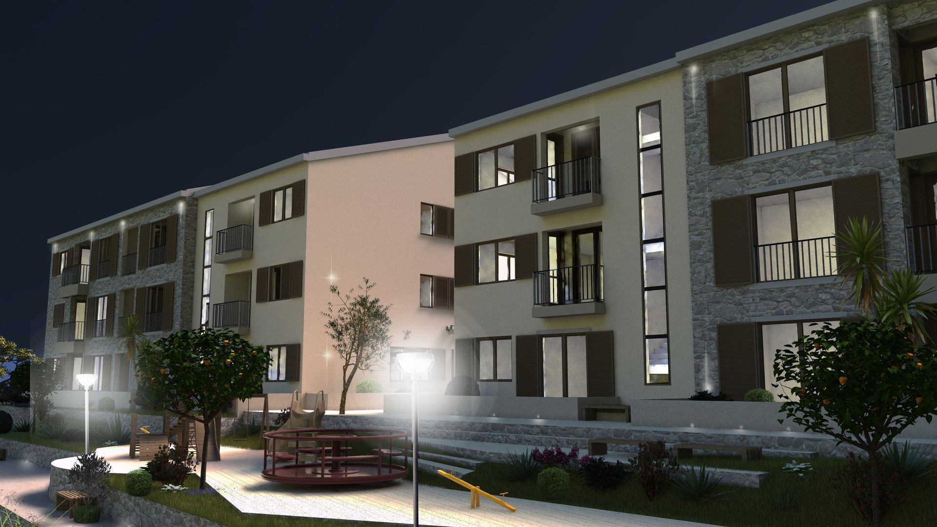 Jednosoban stan 46m² u luksuznom kompleksu Palazzo Jaz sa bazenom – Kovačko Polje, Kotor (Mogućnost odloženog plaćanja i kupovine putem hipotekarnog kredita) - Amfora Real Estate