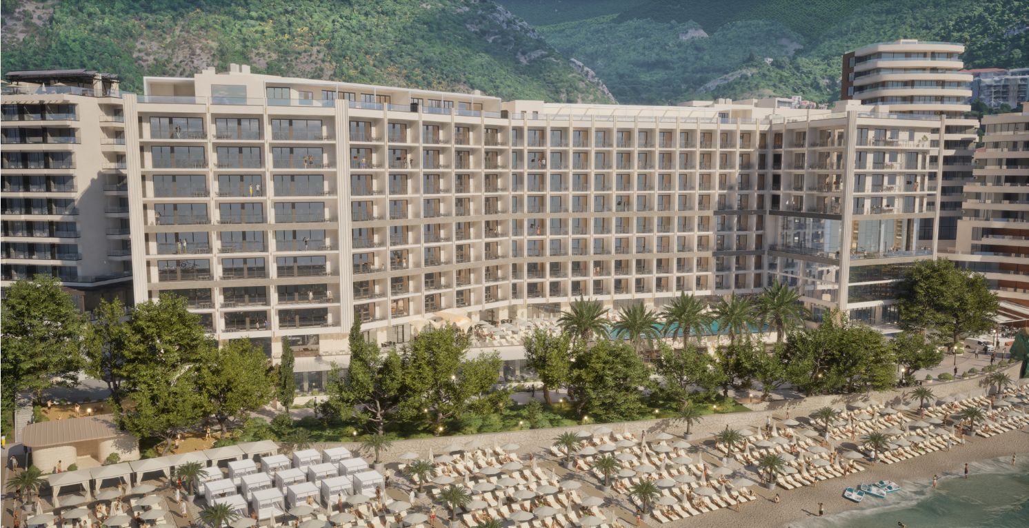 Prodaja dvosobnog stana 113 m² u ekskluzivnom modernom stambenom kompleksu u Rafailovicima – prvi red do mora sa privatnom plažom i luksuznim sadržajima - Amfora Real Estate