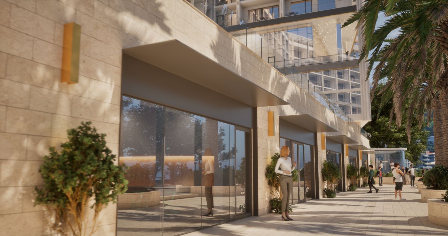 Prodaja jednosobnog stana 62m² sa pogledom na more u ekskluzivnom stambenom kompleksu u Rafailovicima– prvi red do mora sa privatnom plažom i luksuznim sadržajima - Amfora Real Estate