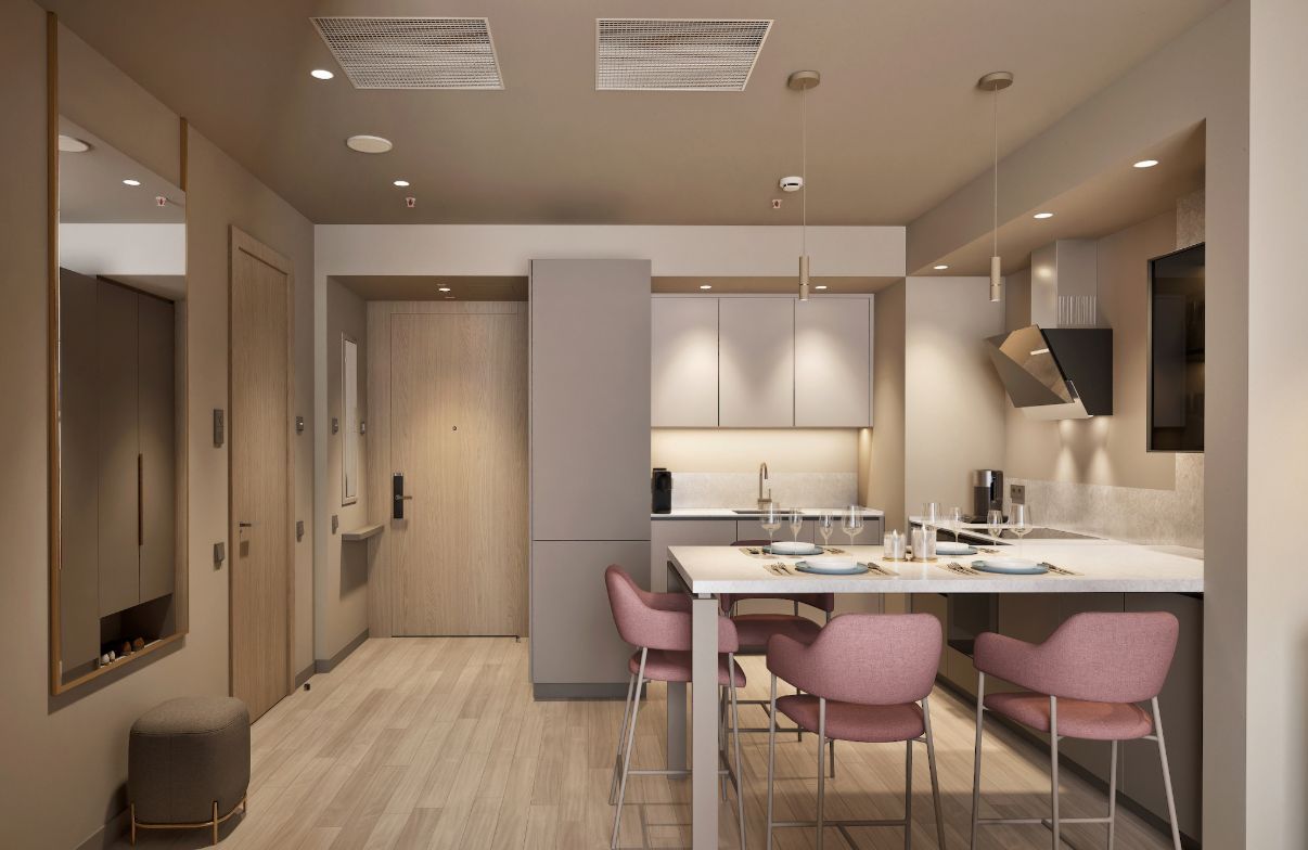 Prodaja jednosobnog stana 56 m² u ekskluzivnom stambenom kompleksu u Rafailovićima – prvi red do mora sa privatnom plažom i luksuznim sadržajima - Amfora Real Estate