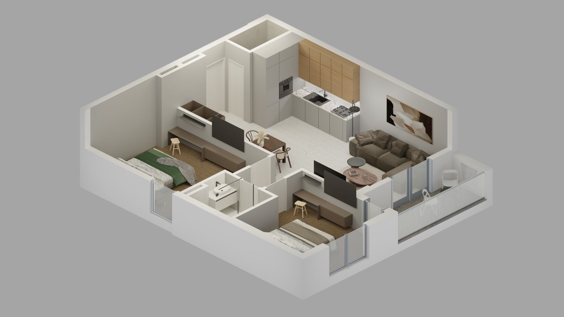 Prodaja dvosobnog stana 73m² u novom luksuznom kompleksu sa bazenom, SPA centrom i panoramskim pogledom na more – Bjeliši, Bar - Amfora Real Estate