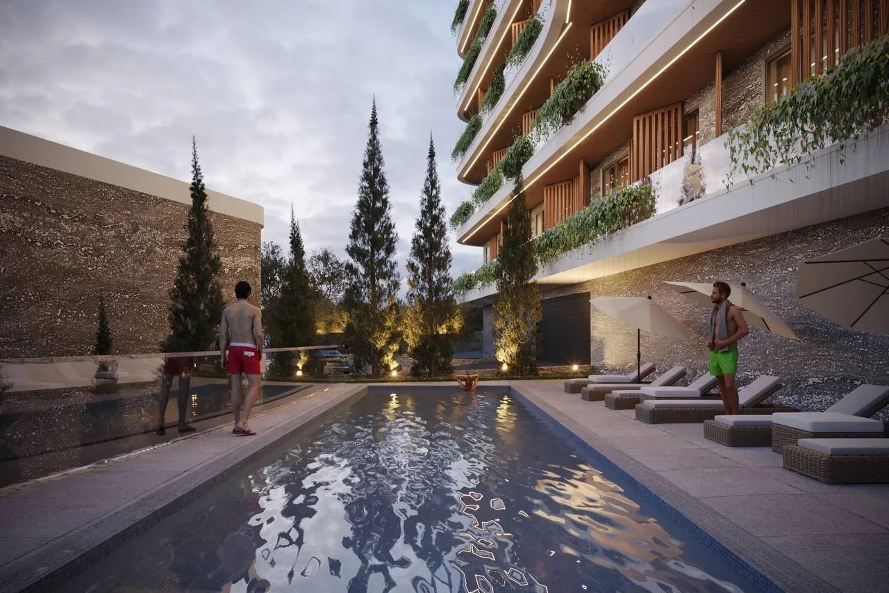 Prodaja – Luksuzan jednosoban stan 56 m², Liman Olive, Ulcinj | Završetak januar 2026 | Kupci oslobođeni plaćanja poreza 3% - Amfora Real Estate