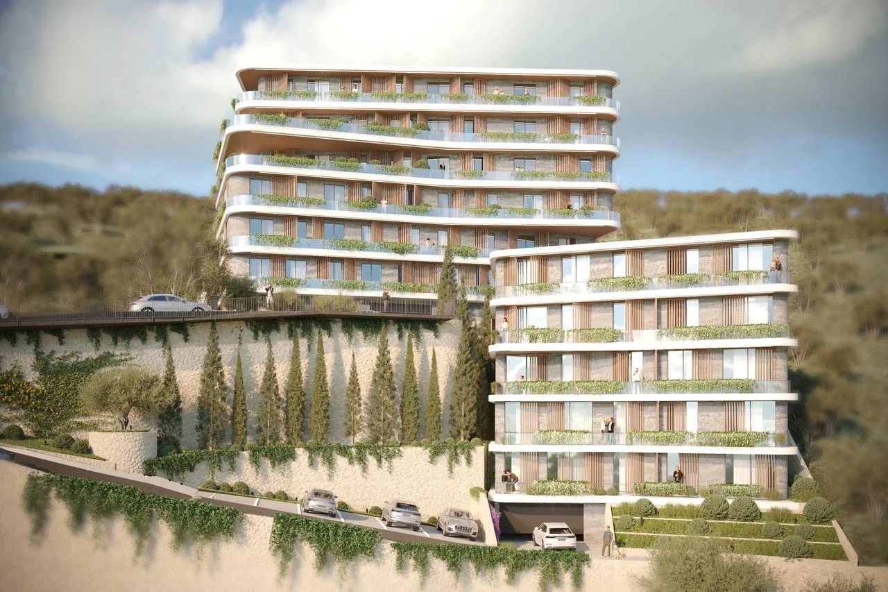 Prodaja – Luksuzan jednosoban stan 54m², Liman Olive, Ulcinj | Završetak januar 2026 | Kupci oslobođeni plaćanja poreza 3% - Amfora Real Estate