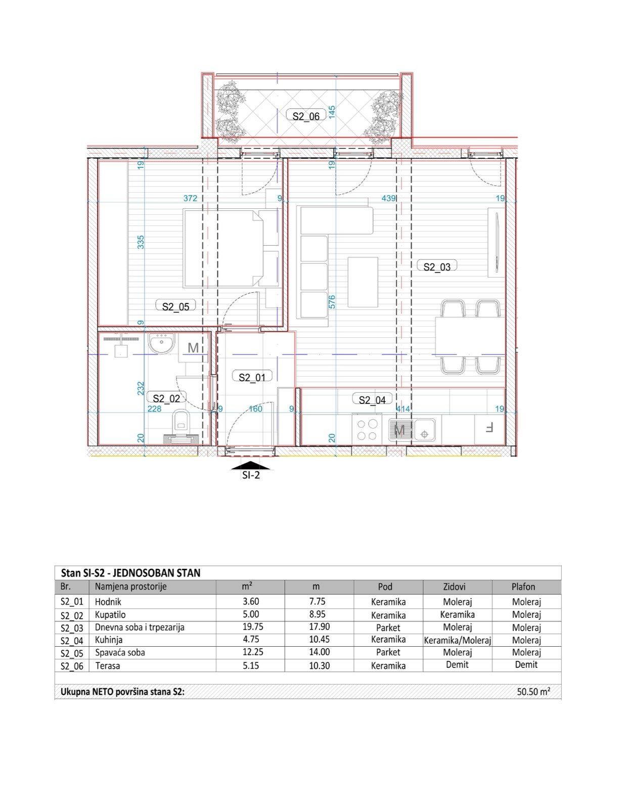 Prodaja jednosobnog stana 51 m² – novogradnja u izgradnji, Momišići, Podgorica | Rok završetka decembar 2026 | Kupac oslobođen poreza - Amfora Real Estate