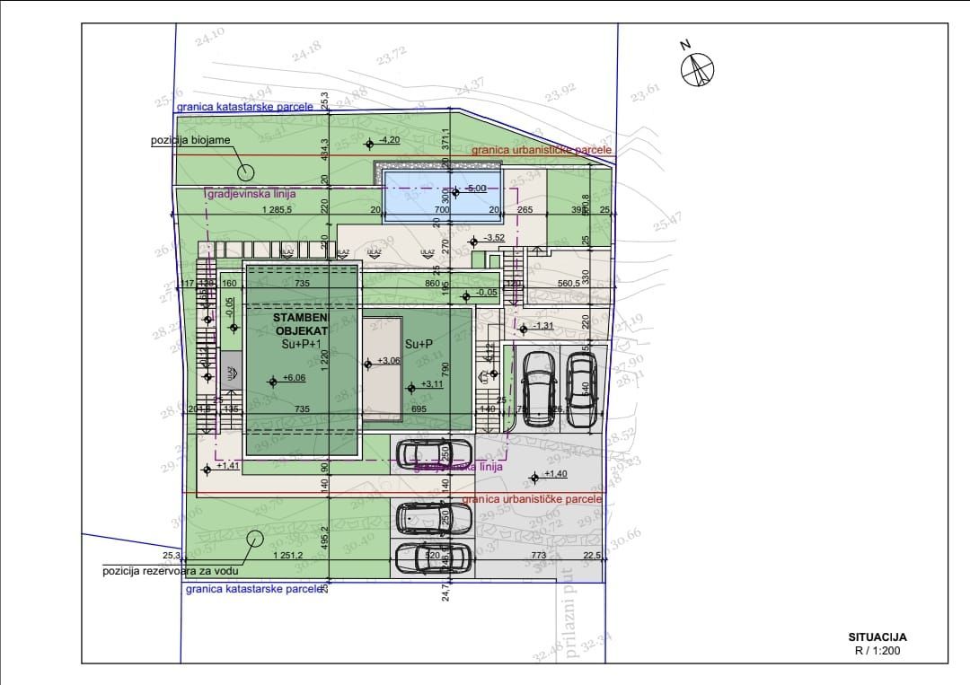 Prodaja zemljista 750 m² sa projektom i pogledom na more – Krašići, Tivat - Amfora Real Estate