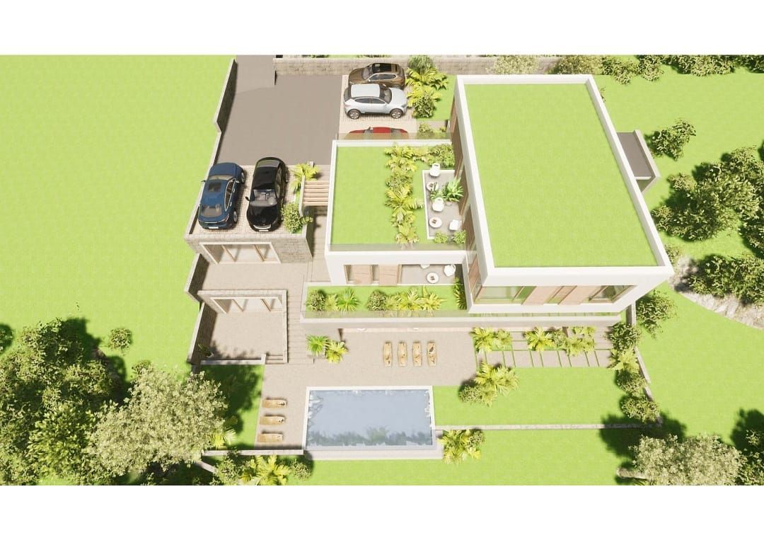 Prodaja zemljista 750 m² sa projektom i pogledom na more – Krašići, Tivat - Amfora Real Estate