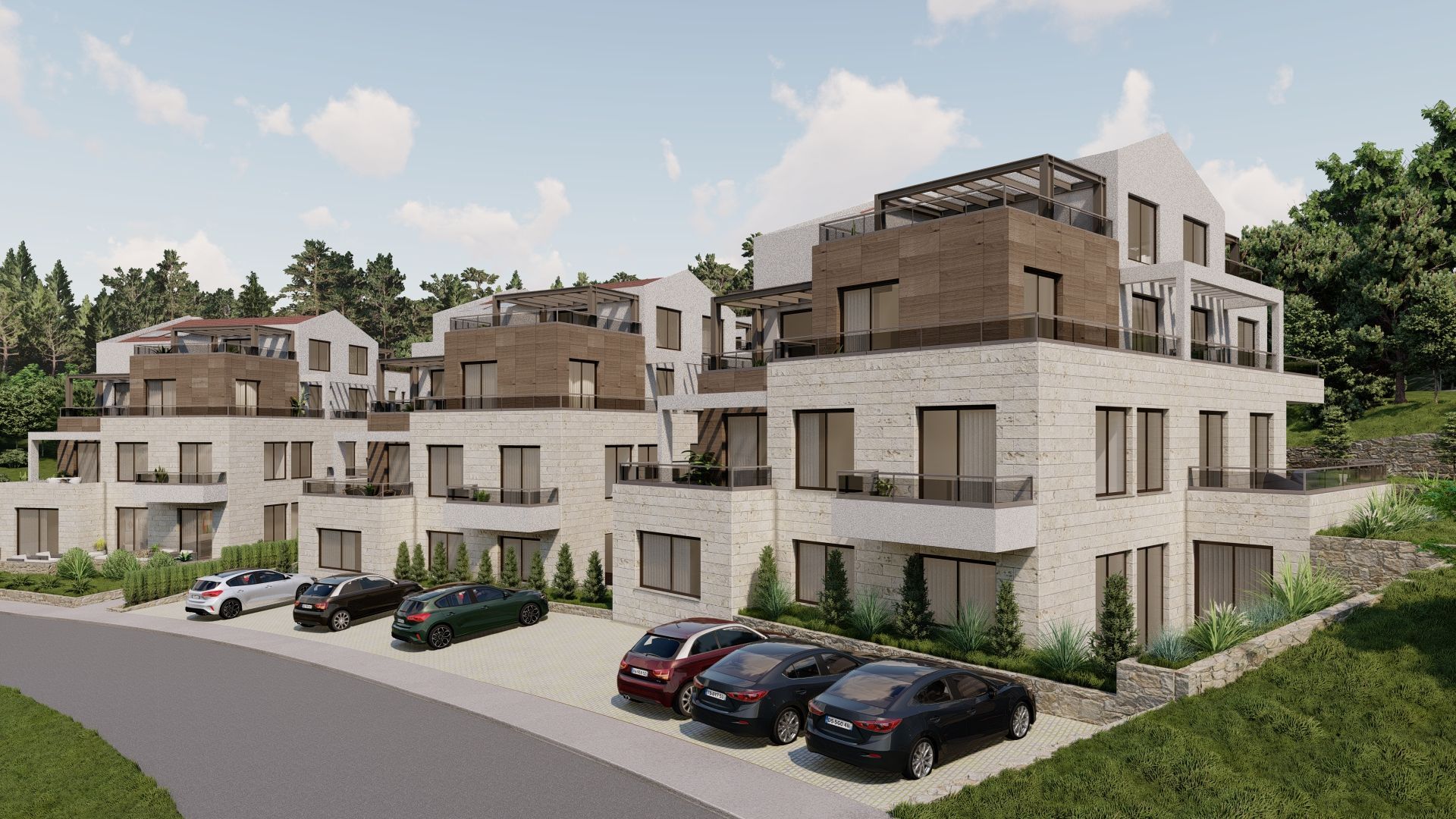 Prodaja zemljišta 1.982 m² sa kompletnim projektom za luksuzni stambeni kompleks – Mrčevac, Tivat - Amfora Real Estate