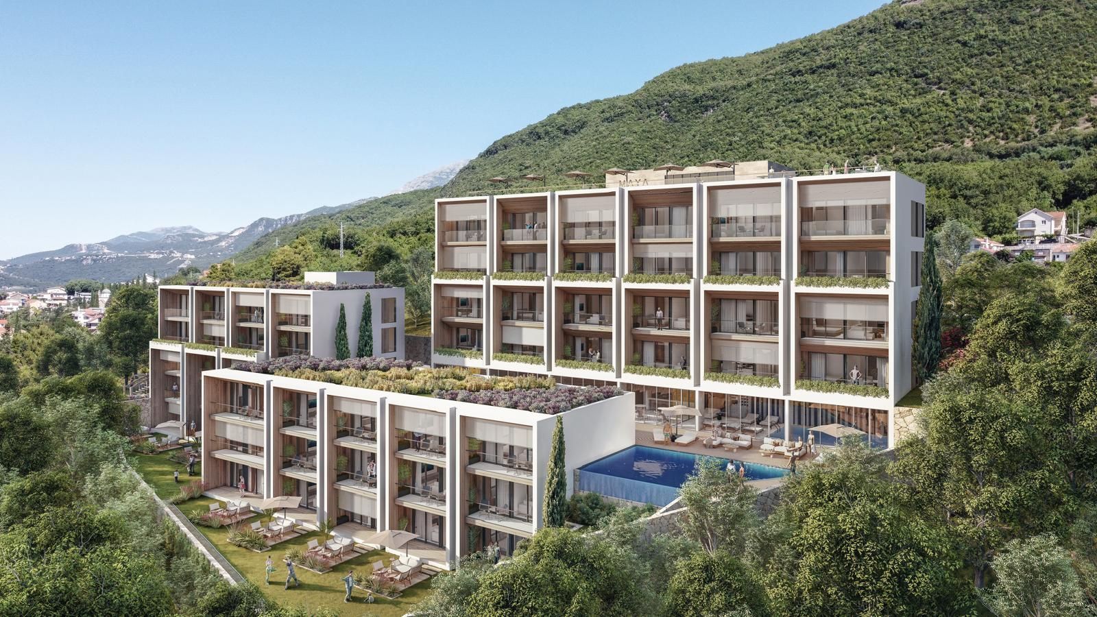 Prodaja stanova u novom luksuznom kompleksu sa bazenom i spa centrom – Kumbor, Herceg Novi - Amfora Real Estate