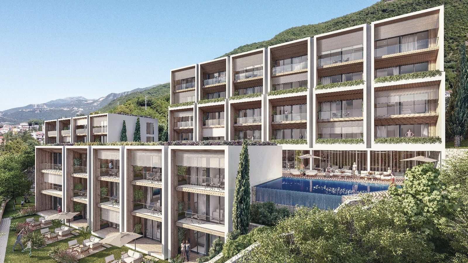 Prodaja stanova u novom luksuznom kompleksu sa bazenom i spa centrom – Kumbor, Herceg Novi - Amfora Real Estate