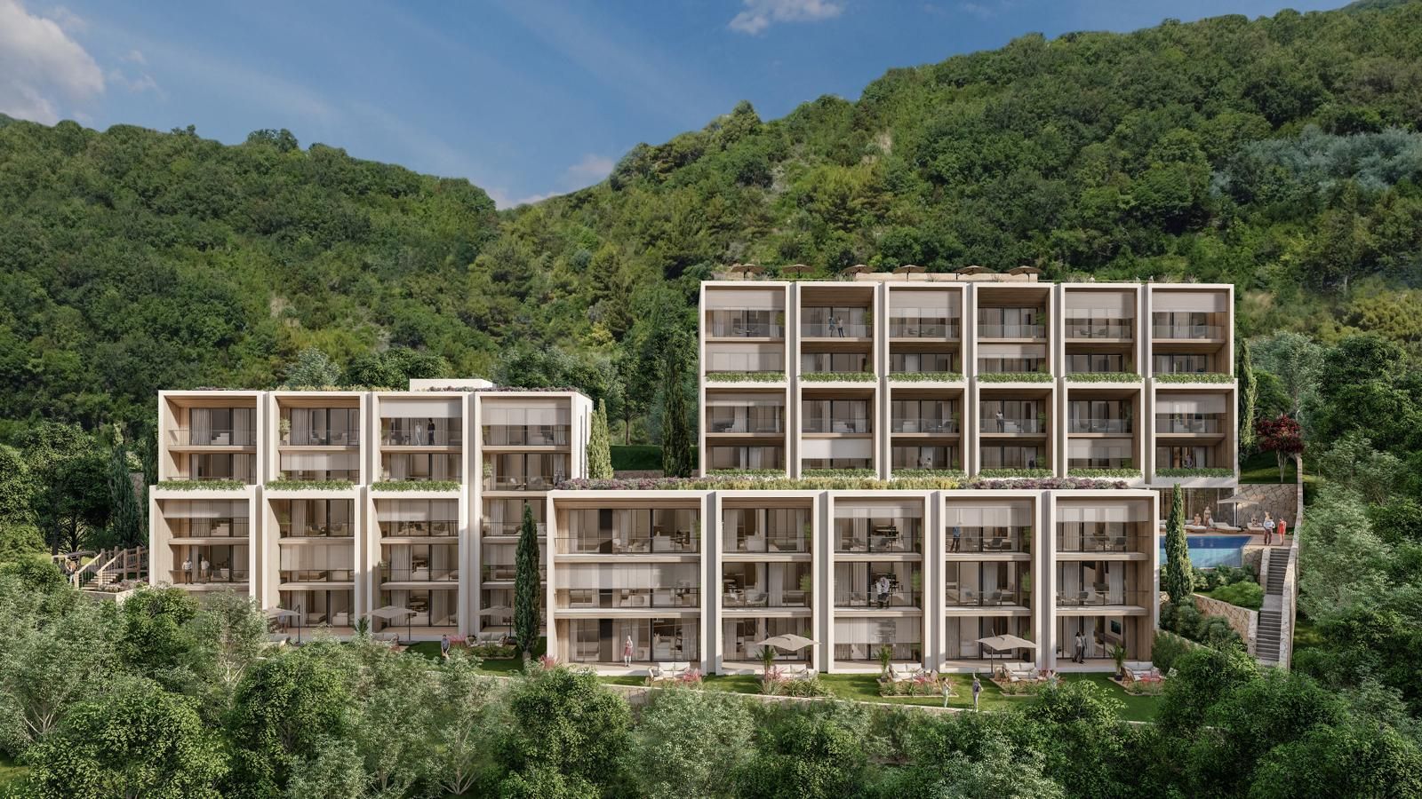 Prodaja stanova u novom luksuznom kompleksu sa bazenom i spa centrom – Kumbor, Herceg Novi - Amfora Real Estate