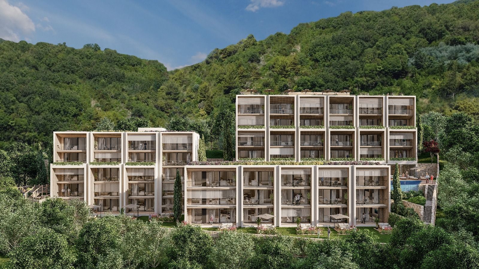 Prodaja stanova u novom luksuznom kompleksu sa bazenom i spa centrom – Kumbor, Herceg Novi - Amfora Real Estate