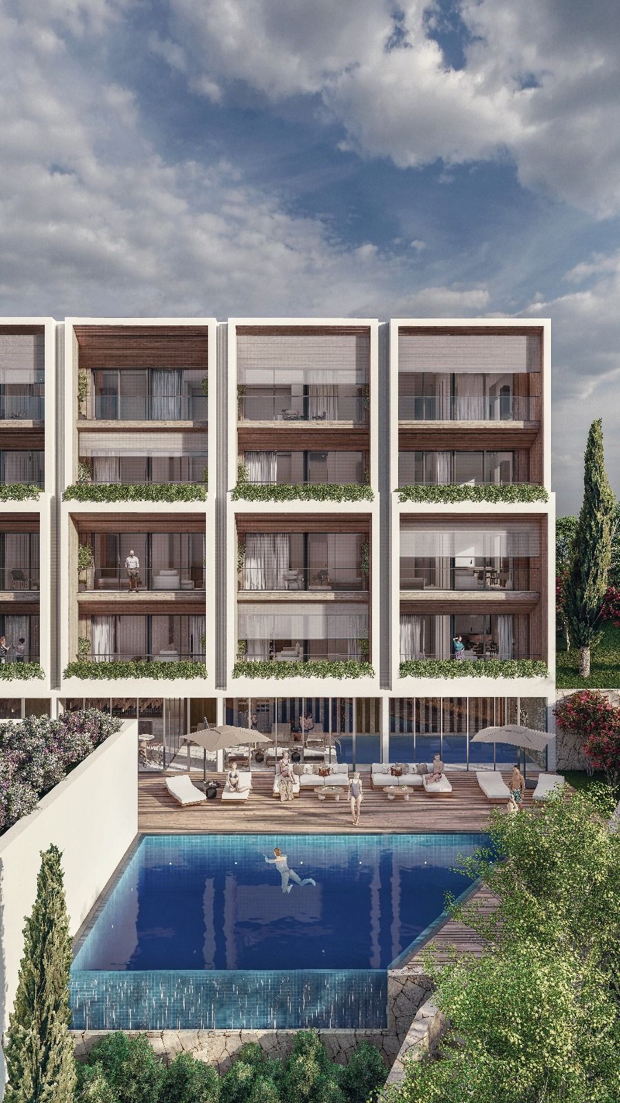 Prodaja stanova u novom luksuznom kompleksu sa bazenom i spa centrom – Kumbor, Herceg Novi - Amfora Real Estate