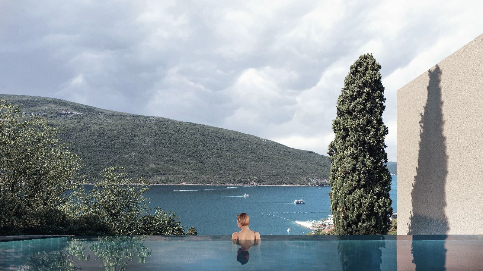 Prodaja stanova u novom luksuznom kompleksu sa bazenom i spa centrom – Kumbor, Herceg Novi - Amfora Real Estate