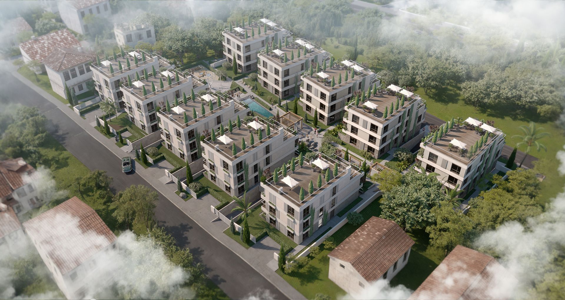 Prodaja luksuznog jednosobnog apartmana 52.40m² u ekskluzivnom stambenom kompleksu – Tivat, Marići - Amfora Real Estate