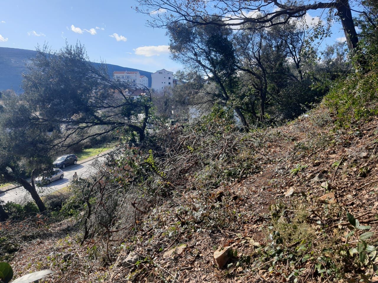 Prodaja urbanizovanog zemljišta 470 m² sa projektom – Đenovići, blizu Portonovi Marine, pogled na more - Amfora Real Estate