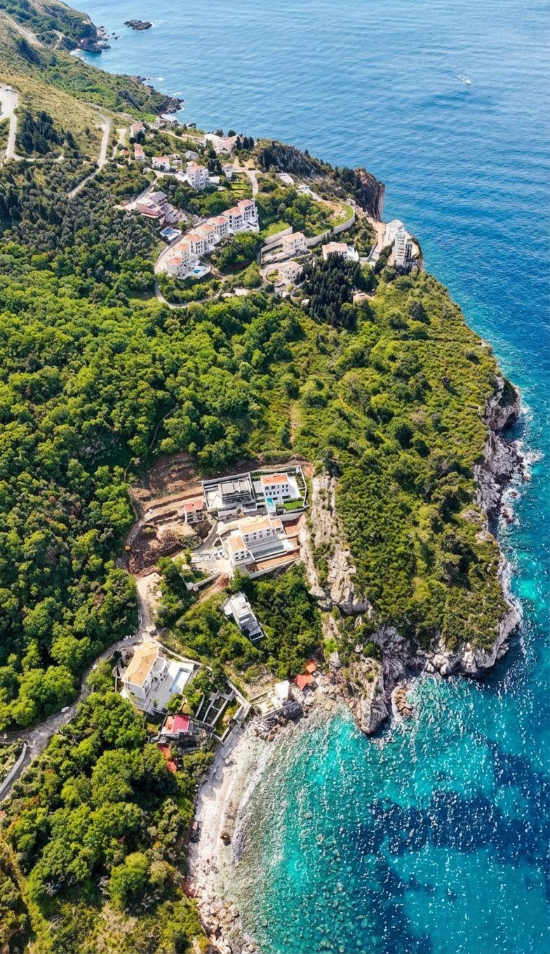 Prodaja urbanizovanog građevinskog zemljišta 400 m² sa panoramskim pogledom i samo 50 m od mora – Rijeka Rezevica, Budva - Amfora Real Estate