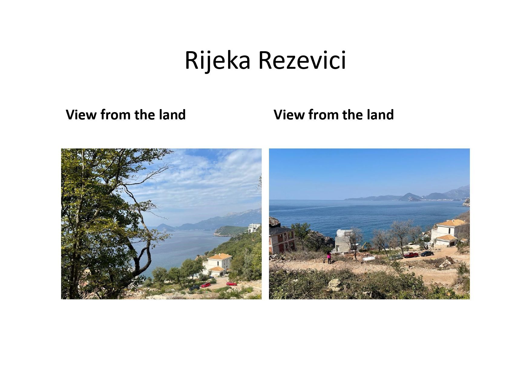 Prodaja urbanizovanog građevinskog zemljišta 564m² sa panoramskim pogledom – Rijeka Rezevica, Budva - Amfora Real Estate