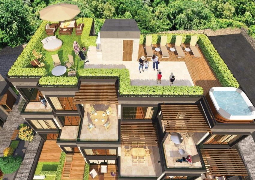 Prodaja jednosobnog stana 70.82 m² (45.82 m² stambenog prostora + terasa 25m²)  u novom kompleksu sa bazenom i parkingom – Kava, Tivat - Amfora Real Estate