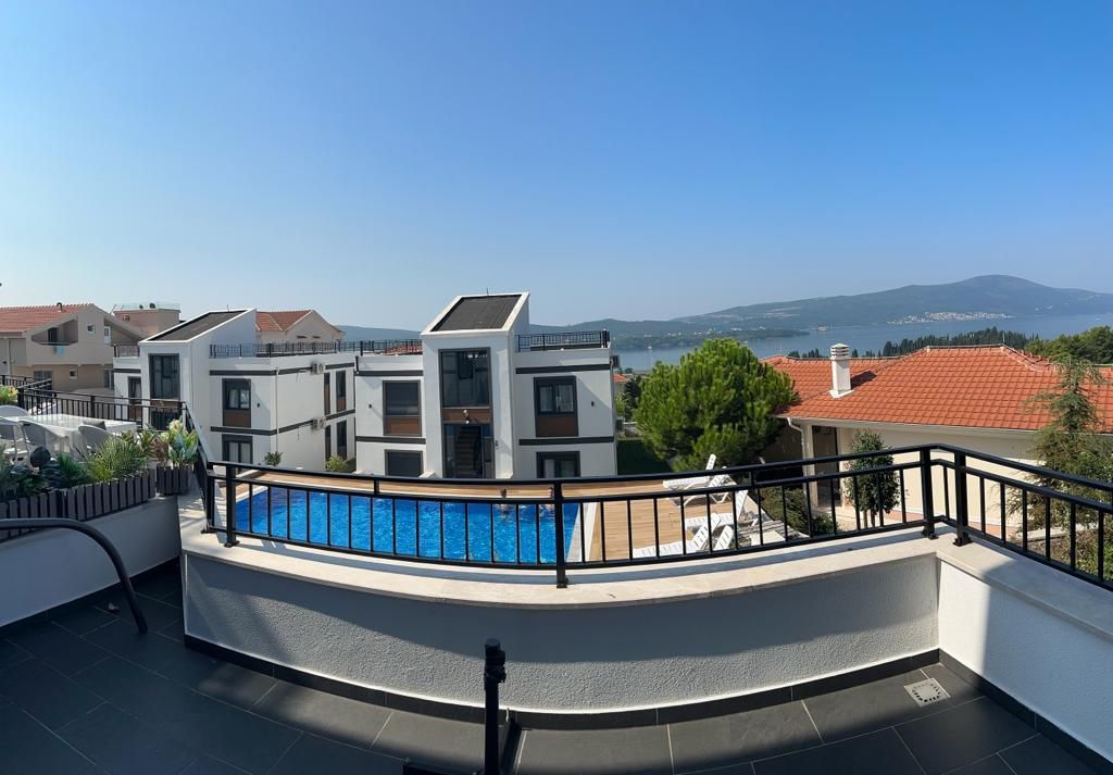 Prodaja dvosobnog stana 74,83m2 (49.83m² stambenog prostora + terasa 25m²)  u novom kompleksu sa bazenom i parkingom – Kava, Tivat - Amfora Real Estate