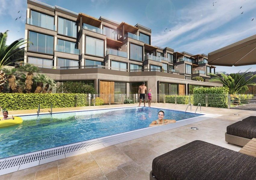 Prodaja dvosobnog stana 61,83m2 (49.83m² stambenog prostora + terasa 12m²)  u novom kompleksu sa bazenom i parkingom – Kava, Tivat - Amfora Real Estate