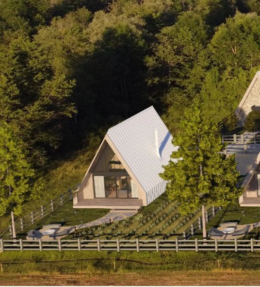 Ekskluzivne planinske vile – dvosobna kuća 100 m² sa placem 600 m² – Blatina, Kolašin - Amfora Real Estate