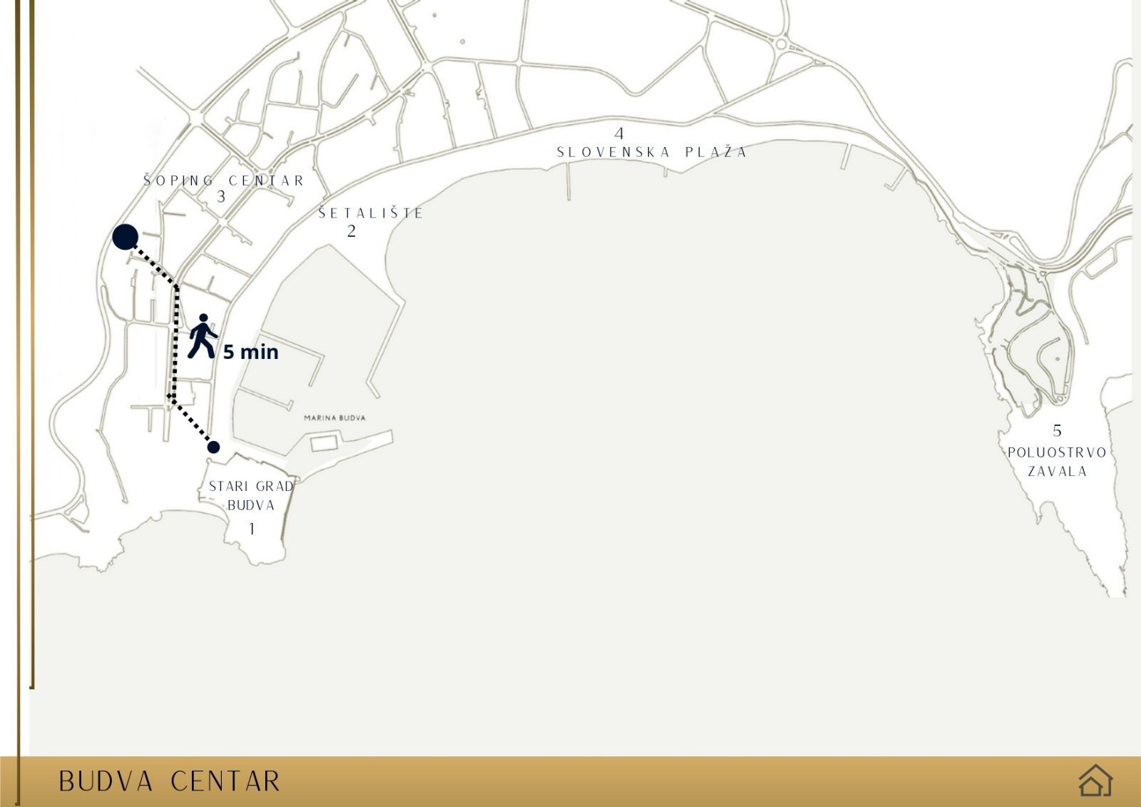 Prodaja Stanova u Izgradnji u Centru Budve-Dvosoban 69.84m2 - Amfora Real Estate