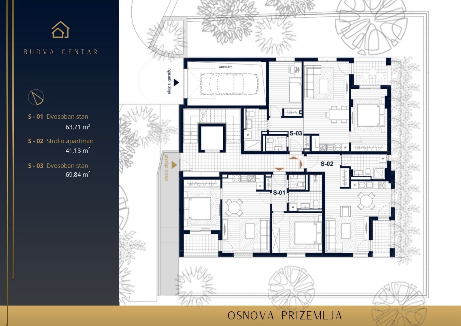Prodaja Stanova u Izgradnji u Centru Budve-Dvosoban 69.84m2 - Amfora Real Estate