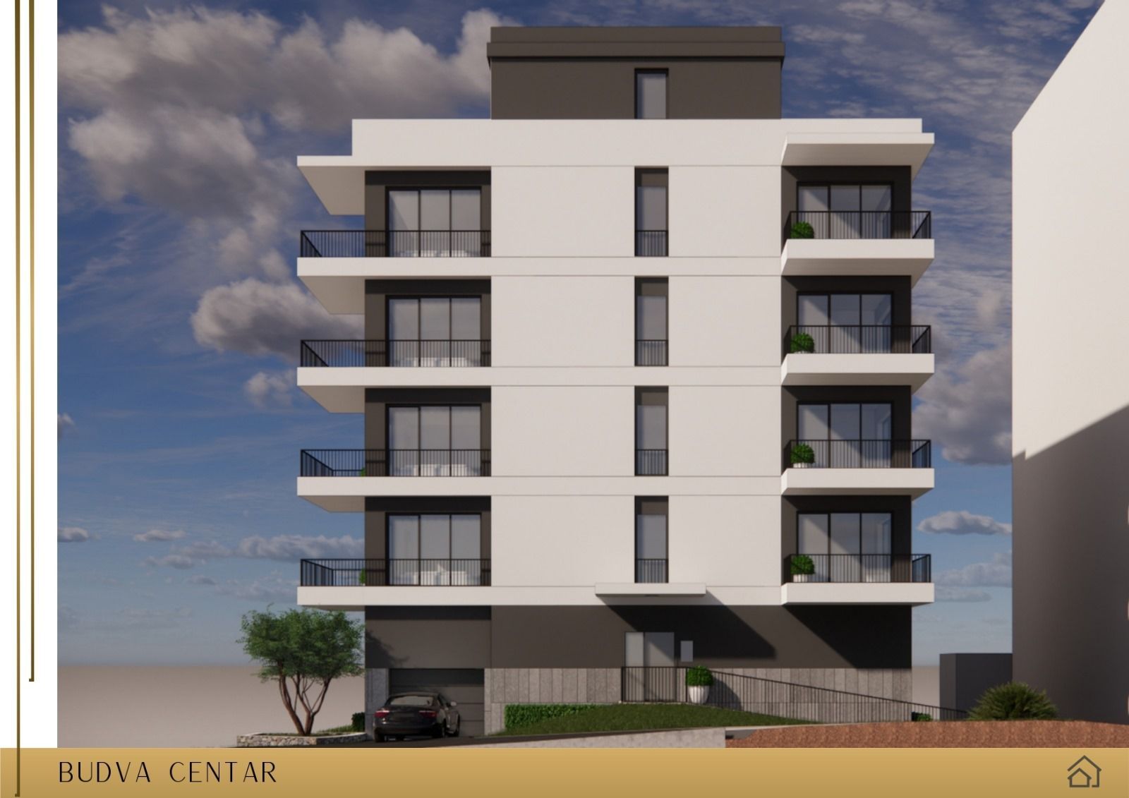 Prodaja Stanova u Izgradnji u Centru Budve-Dvosoban 69.84m2 - Amfora Real Estate