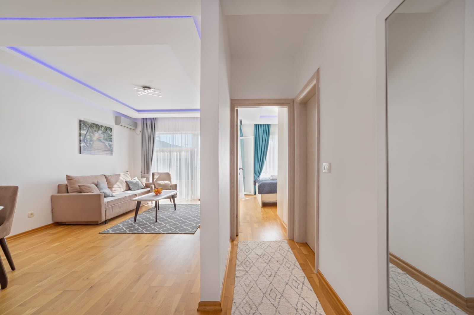 Izdavanje luksuznog jednosobnog stana 50 m² sa parking mestp, – Dubovica Lux, Budva (NA DUZI PERIOD) - Amfora Real Estate