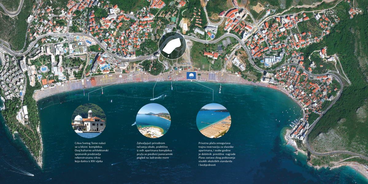 Dvosoban stan 116m2 sa pogledom na more,u novom ekskluzivnom kompleksu,na prvoj liniji mora, Becici. - Amfora Real Estate