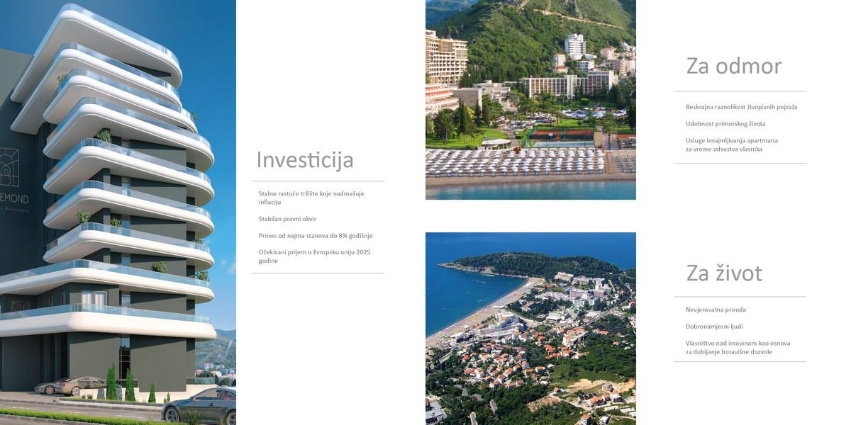 Dvosoban stan 116m2 sa pogledom na more,u novom ekskluzivnom kompleksu,na prvoj liniji mora, Becici. - Amfora Real Estate