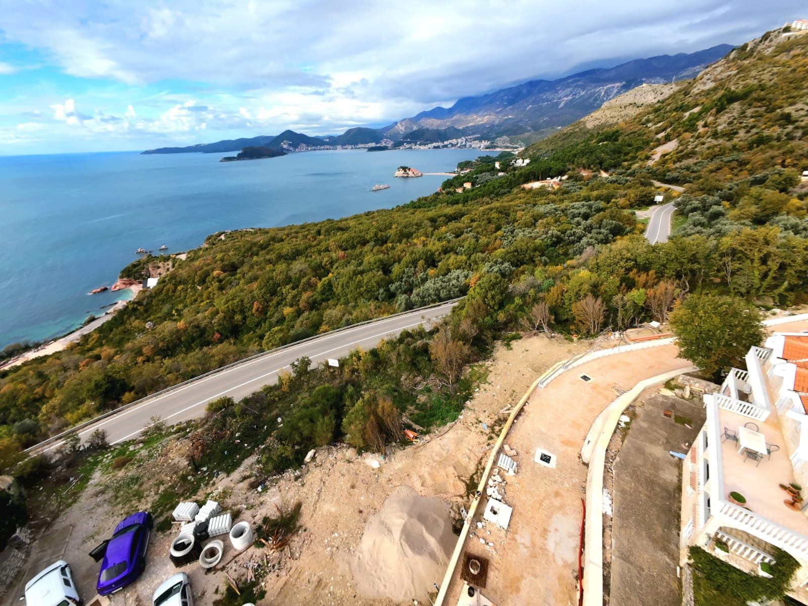 Prodaja urbanizovanog zemljišta 920 m² sa  pogledom na more – Blizikuće, Budva - Amfora Real Estate