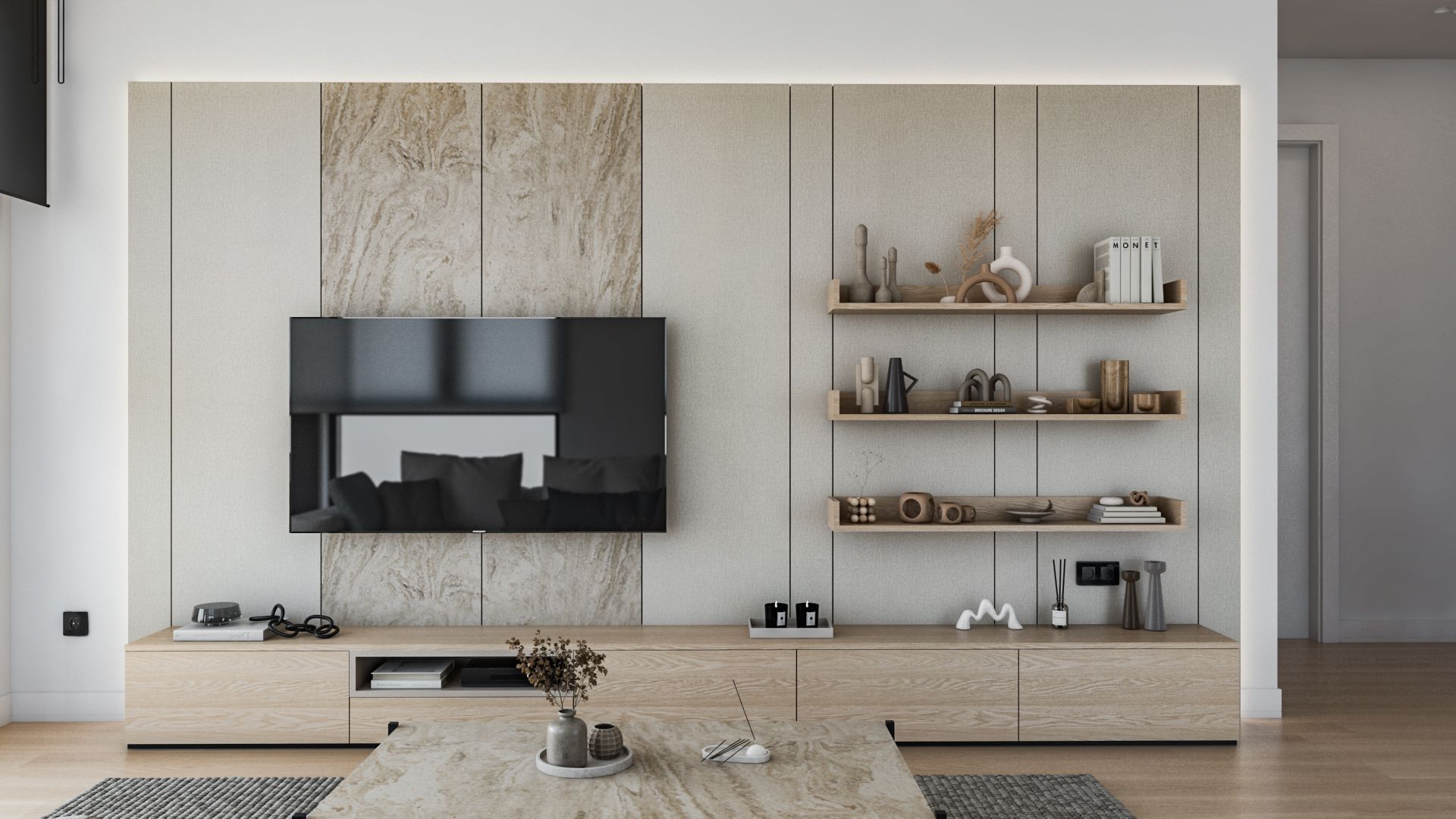 Jednosoban opremljen stan 63.86m2 u luksuznom stambenom kompleksu sa panoramskim pogledom na more, spa centrom i vrhunskim sadržajima u Reževićima, Budva - Amfora Real Estate