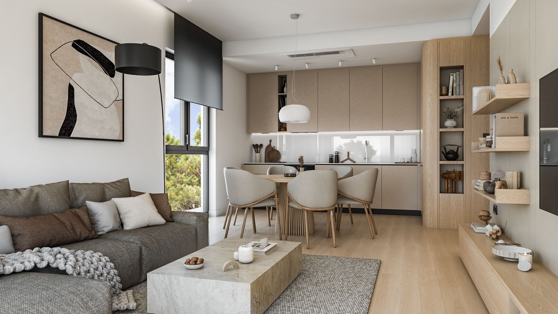 Jednosoban opremljen stan 64.92m2 u luksuznom stambenom kompleksu sa panoramskim pogledom na more, spa centrom i vrhunskim sadržajima u Reževićima, Budva - Amfora Real Estate