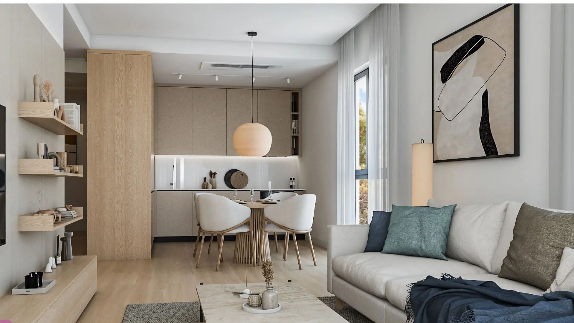 Jednosoban opremljen stan 64.92m2 u luksuznom stambenom kompleksu sa panoramskim pogledom na more, spa centrom i vrhunskim sadržajima u Reževićima, Budva - Amfora Real Estate