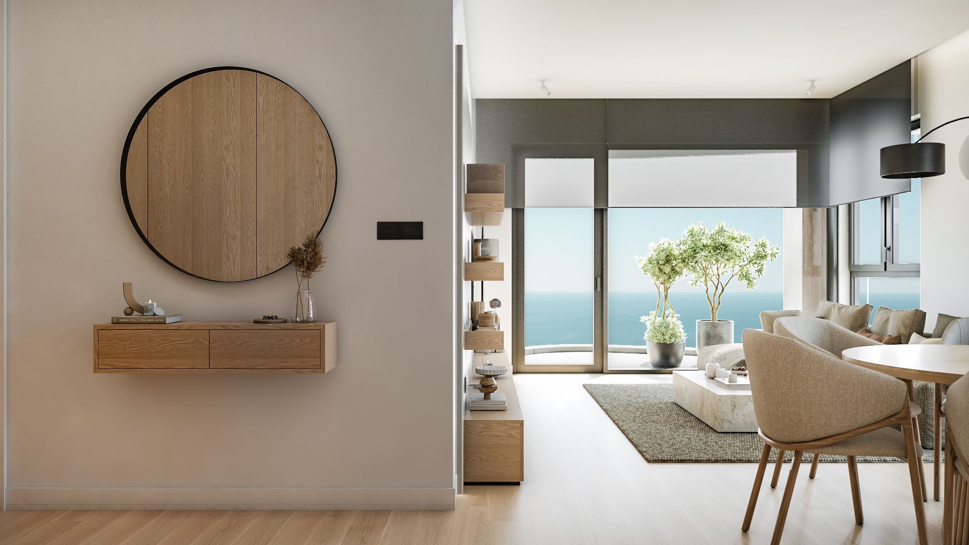 Jednosoban opremljen stan 70.75m2 u luksuznom stambenom kompleksu sa panoramskim pogledom na more, spa centrom i vrhunskim sadržajima u Reževićima, Budva - Amfora Real Estate