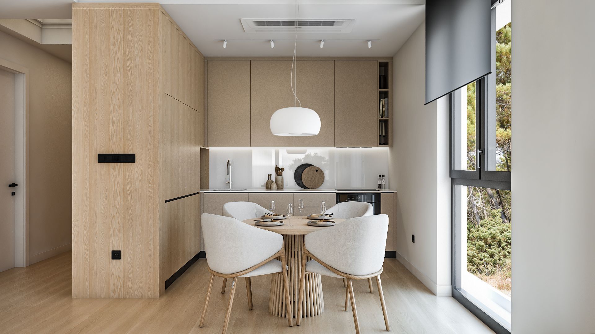 Jednosoban opremljen stan 70.75m2 u luksuznom stambenom kompleksu sa panoramskim pogledom na more, spa centrom i vrhunskim sadržajima u Reževićima, Budva - Amfora Real Estate