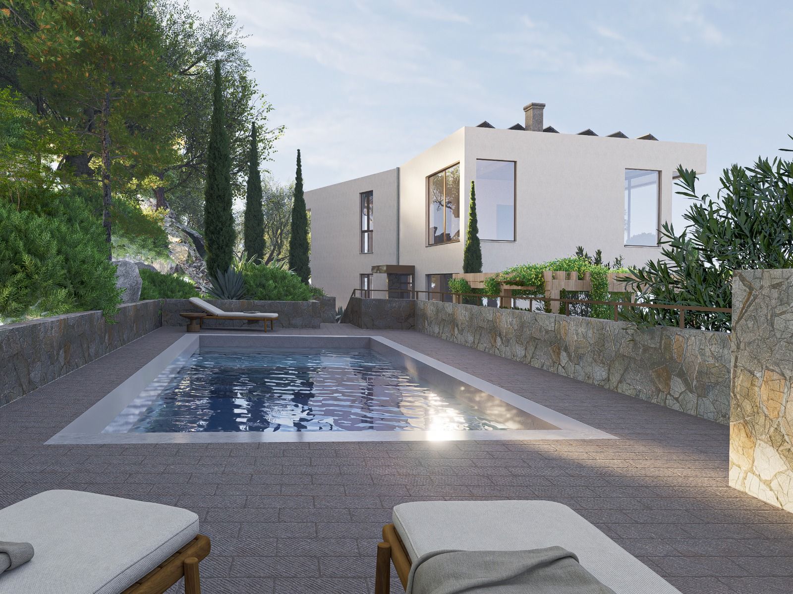 Na prodaju moderna vila 312 m² sa bazenom, teretanom, saunom i panoramskim pogledom na Bokokotorski zaliv – Tivat, - Amfora Real Estate