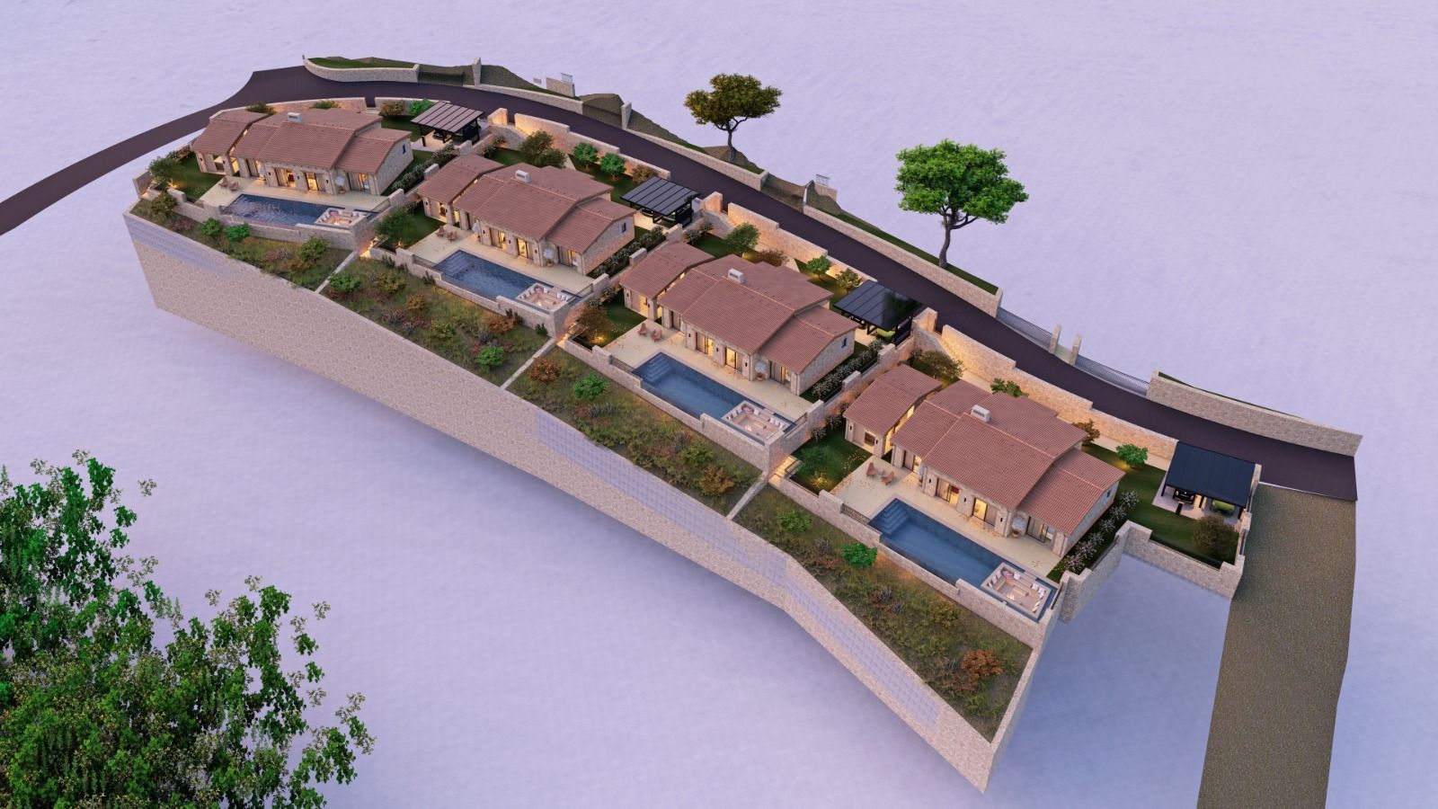 Luksuzni projekat vila i apartmana u Budvi – Markovići | NOVOGODIŠNJI POPUST 20% do kraja godine! - Amfora Real Estate